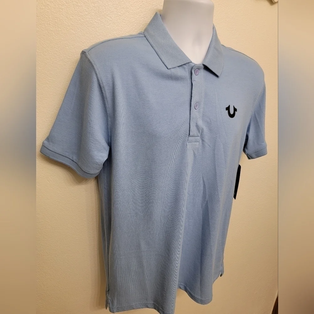 NWT True Religion Men's Short Sleeve Polo Shirt